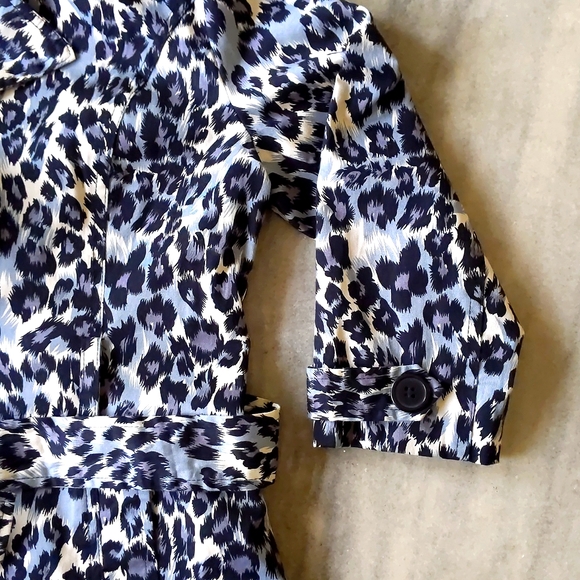 NWT. Forever 21 Cotton/Nylon Animal Print full lined coat w/2 side pockets, belt - Picture 6 of 6